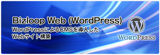 BizloopWeb(WordPress)CMSを導入したWebサイト構築